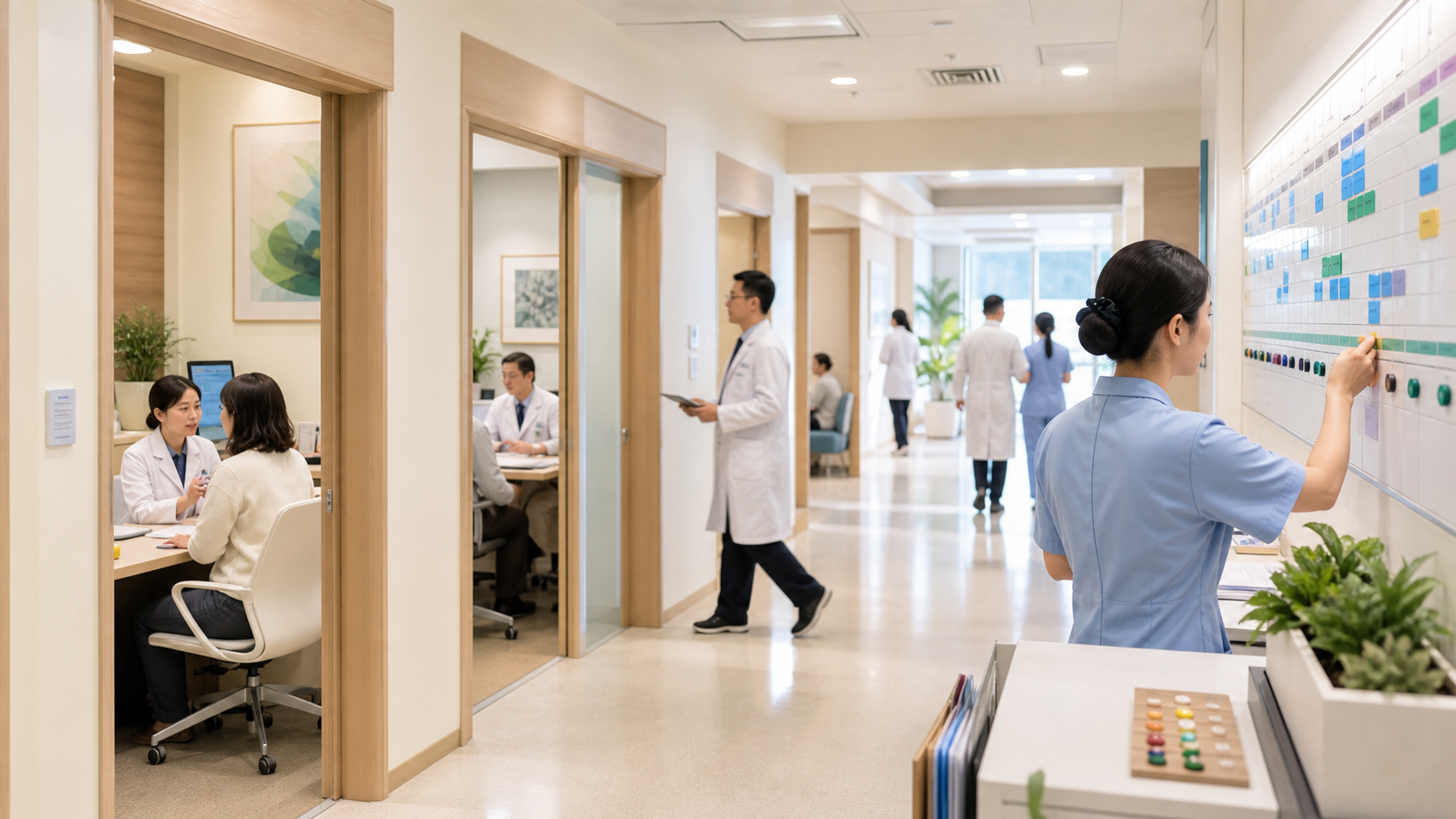 健康体重管理门诊排班容量与多学科资源配置示意